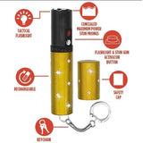 Pucker Power Rhinestone Lipstick Stun Gun Self Defense Keychain Set Package Deals - Tophatter Daily Deals