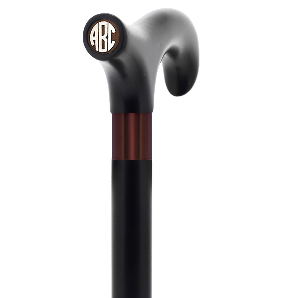 Custom-Engraved Wooden Cane: Choose Color & Personalize - Tophatter Daily Deals