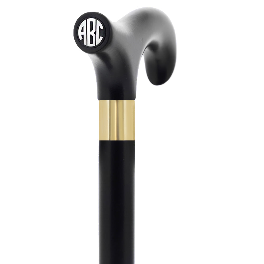 Custom-Engraved Wooden Cane: Choose Color & Personalize - Tophatter Daily Deals