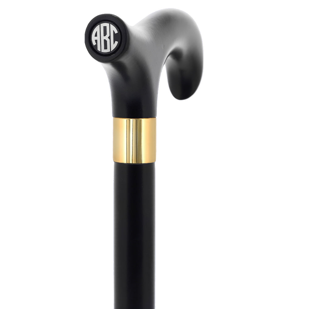 Custom-Engraved Wooden Cane: Choose Color & Personalize - Tophatter Daily Deals