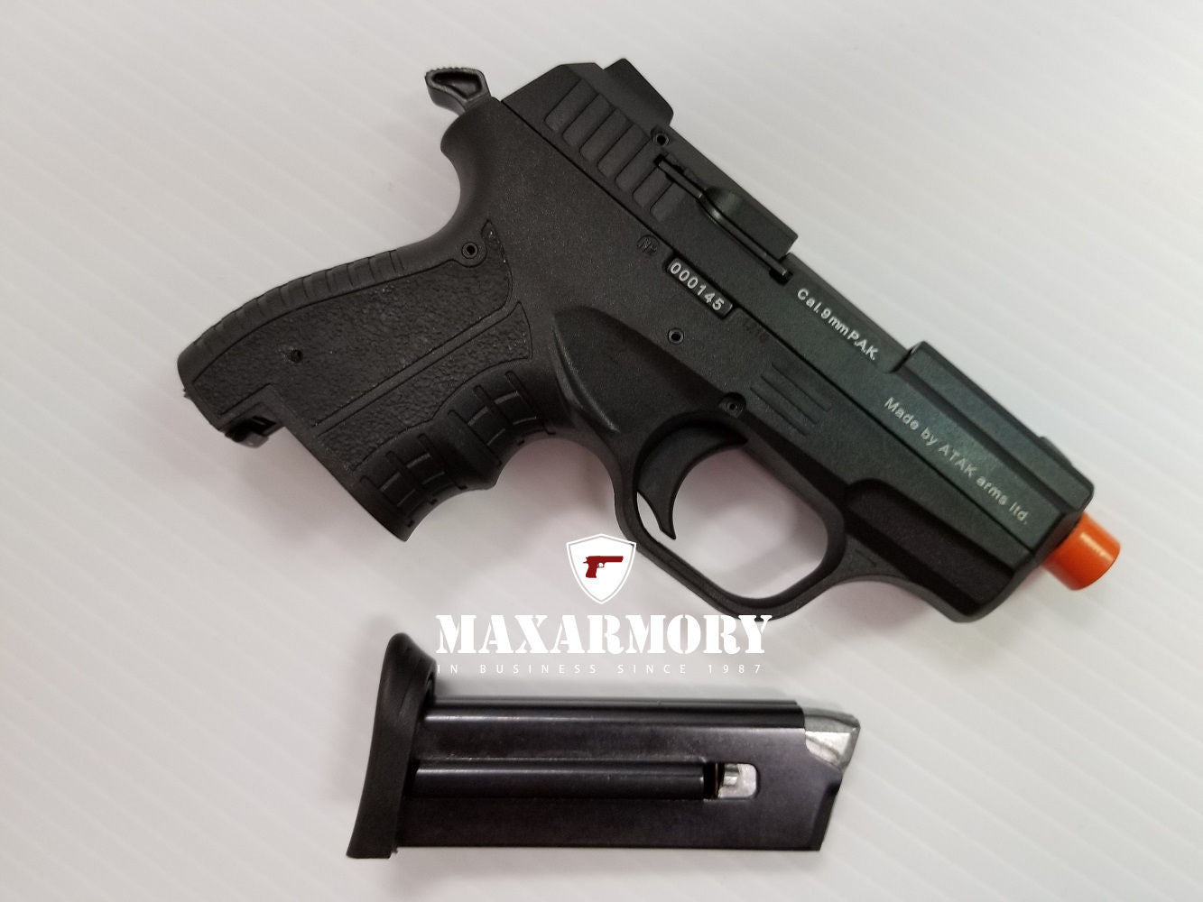 Zoraki 906 Blank Firing Gun Black - Front Fire 9mm Blank Gun - Tophatter's Weapons'N'Deals Blank Firing Replica Guns - Tophatter Daily Deals