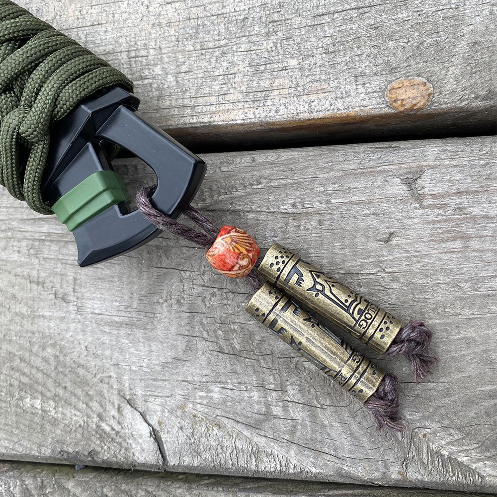 Full-Size New Raven Bite Axe Bloodhound Heirloom 100% Metal With Real Rope Wrapped Handle - Tophatter Daily Deals