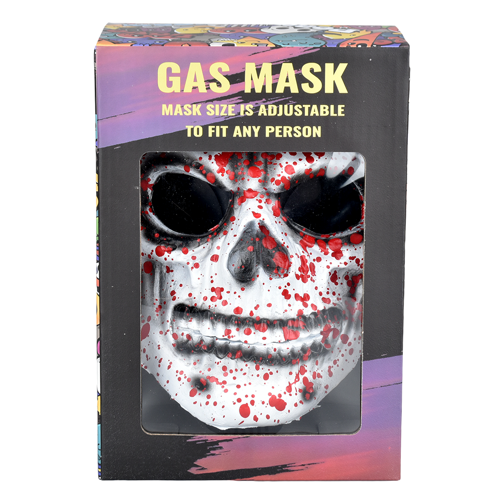 Bloody Skull Gas Mask & Acrylic Bong Set Bongs - Tophatter Daily Deals