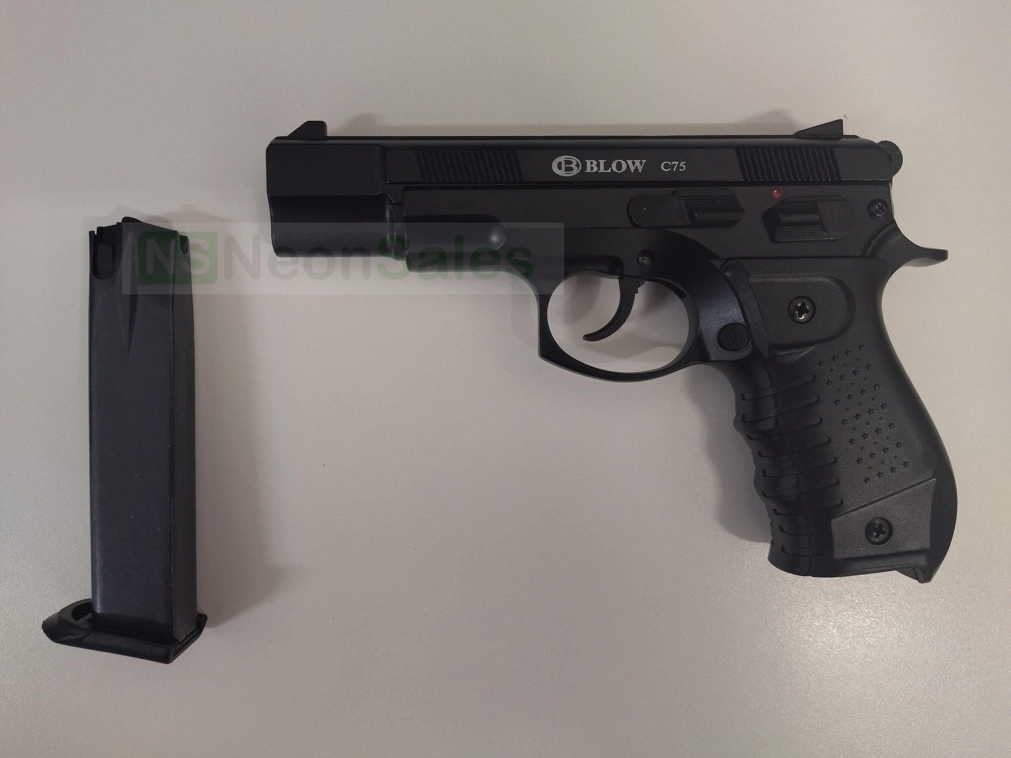 BLOW C75 BLANK GUN - BLACK - Tophatter's Army Deals BLANK GUNS - Tophatter Daily Deals