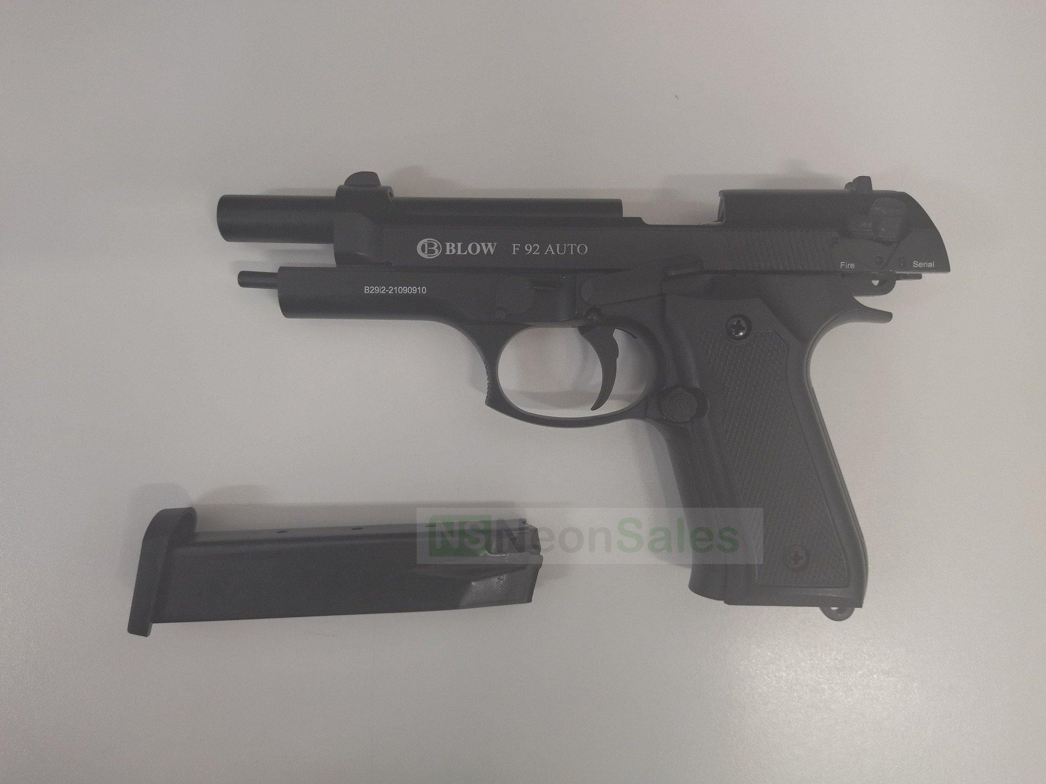 BLOW F92 AUTO BLANK GUN - BLACK - Tophatter's Army Deals BLANK GUNS - Tophatter Daily Deals