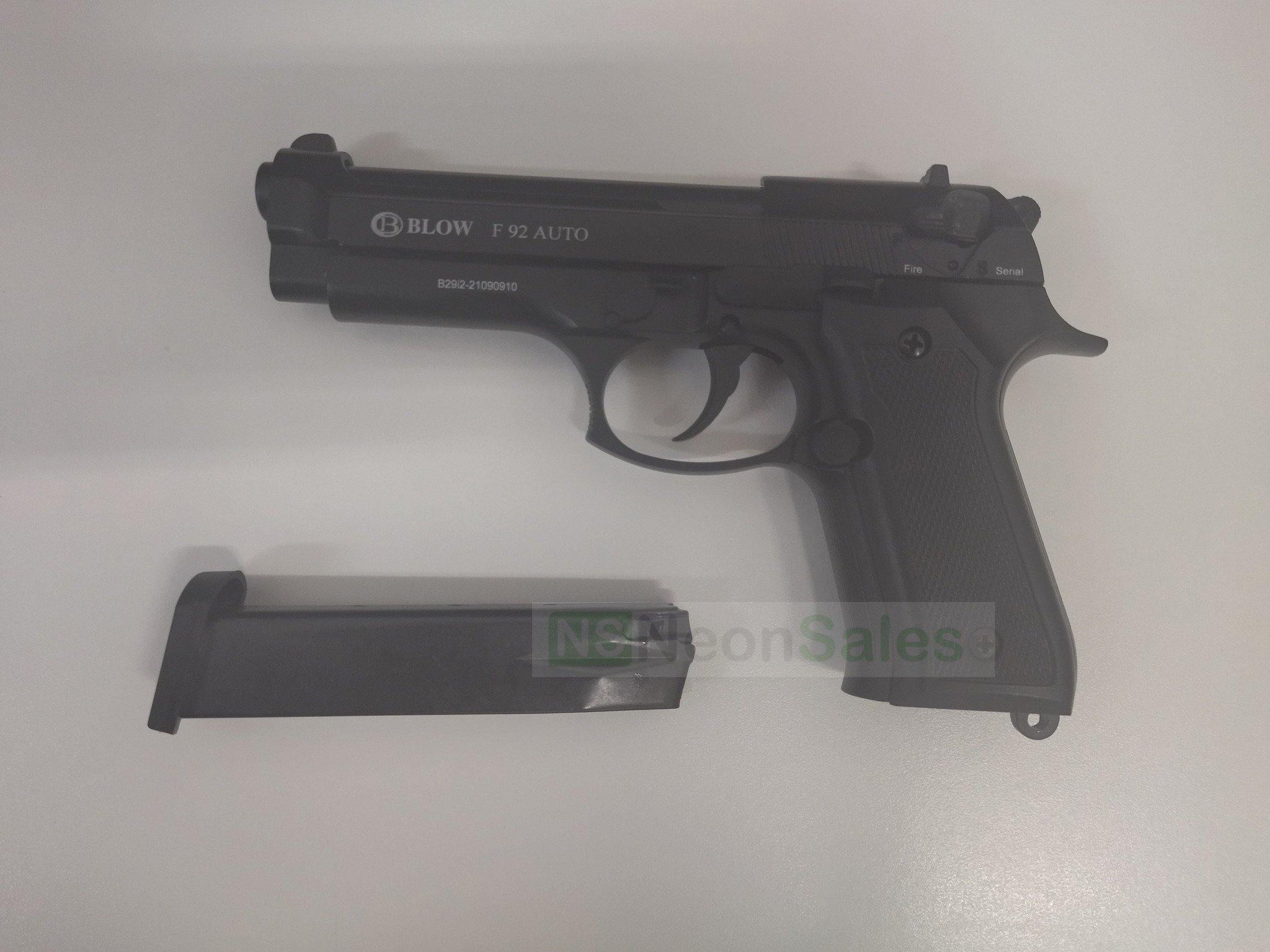 BLOW F92 AUTO BLANK GUN - BLACK - Tophatter's Army Deals BLANK GUNS - Tophatter Daily Deals