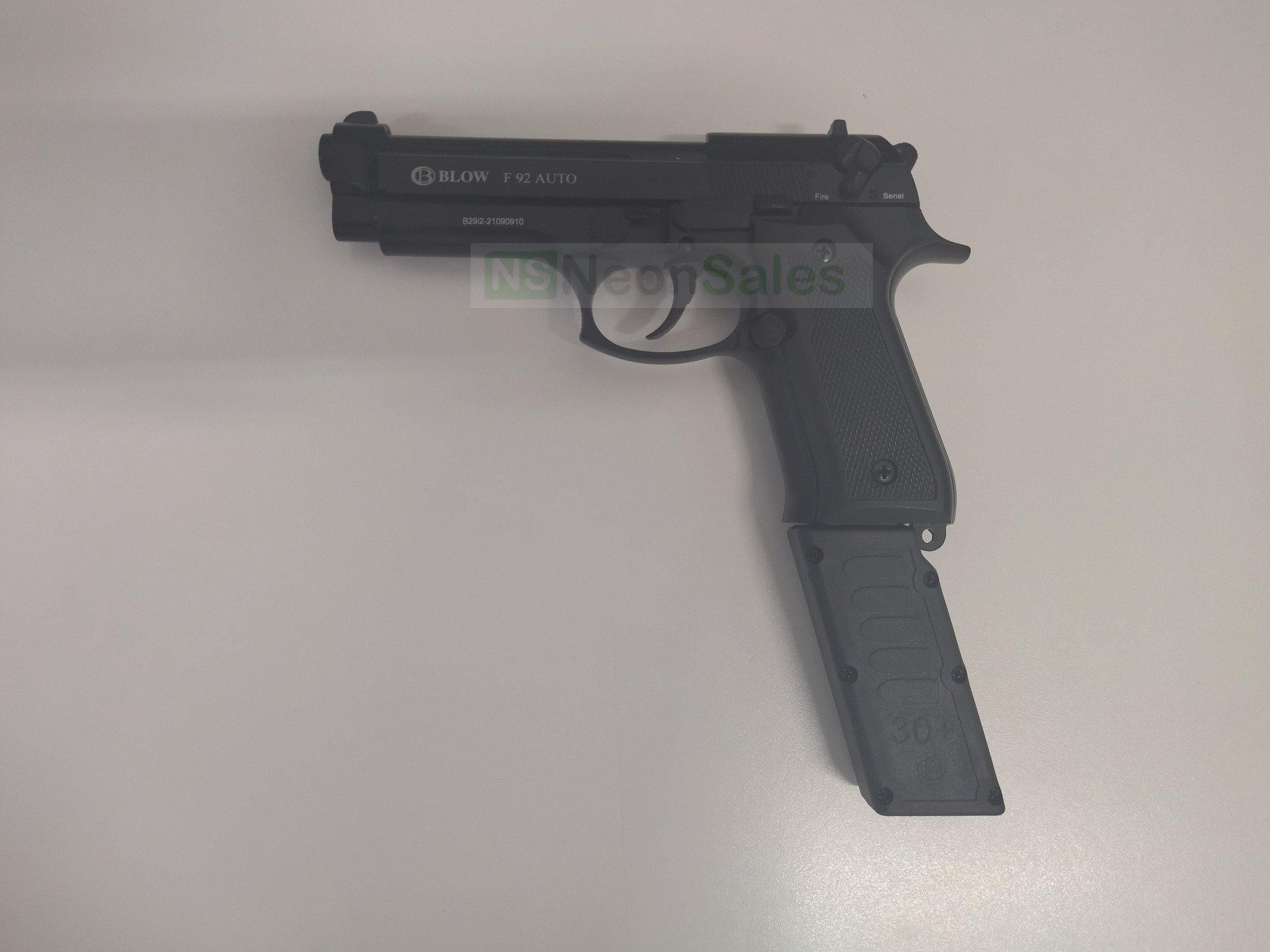 BLOW F92 AUTO BLANK GUN - BLACK - Tophatter's Army Deals BLANK GUNS - Tophatter Daily Deals