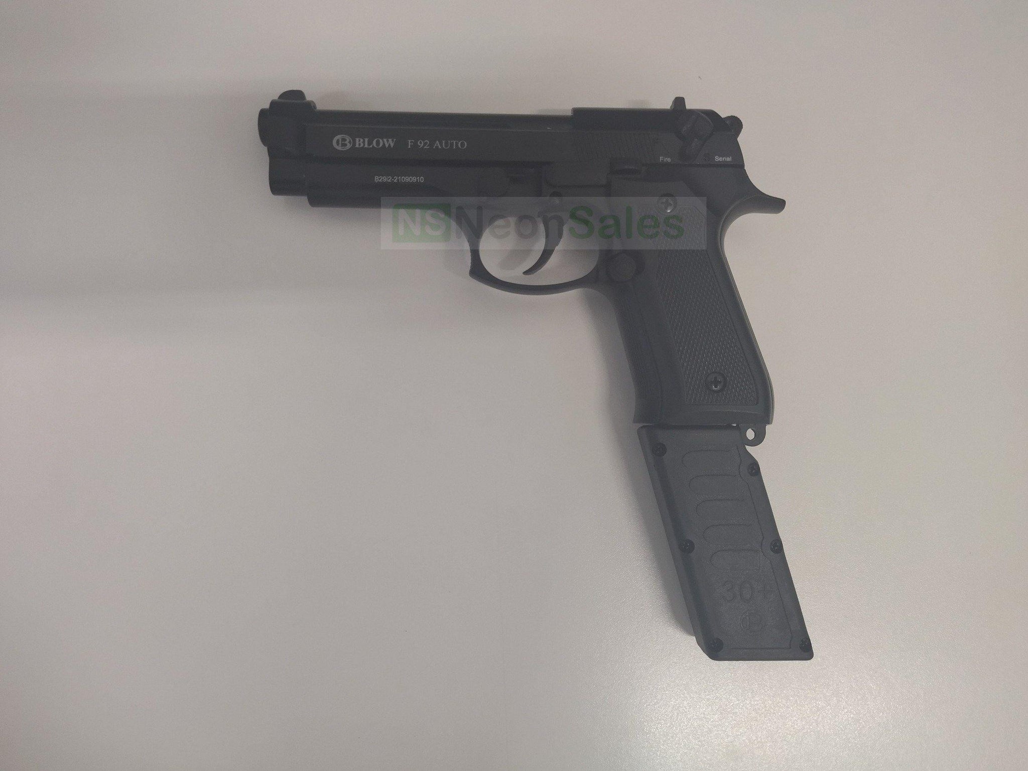 BLOW F92 AUTO BLANK GUN - BLACK - Tophatter's Army Deals BLANK GUNS - Tophatter Daily Deals