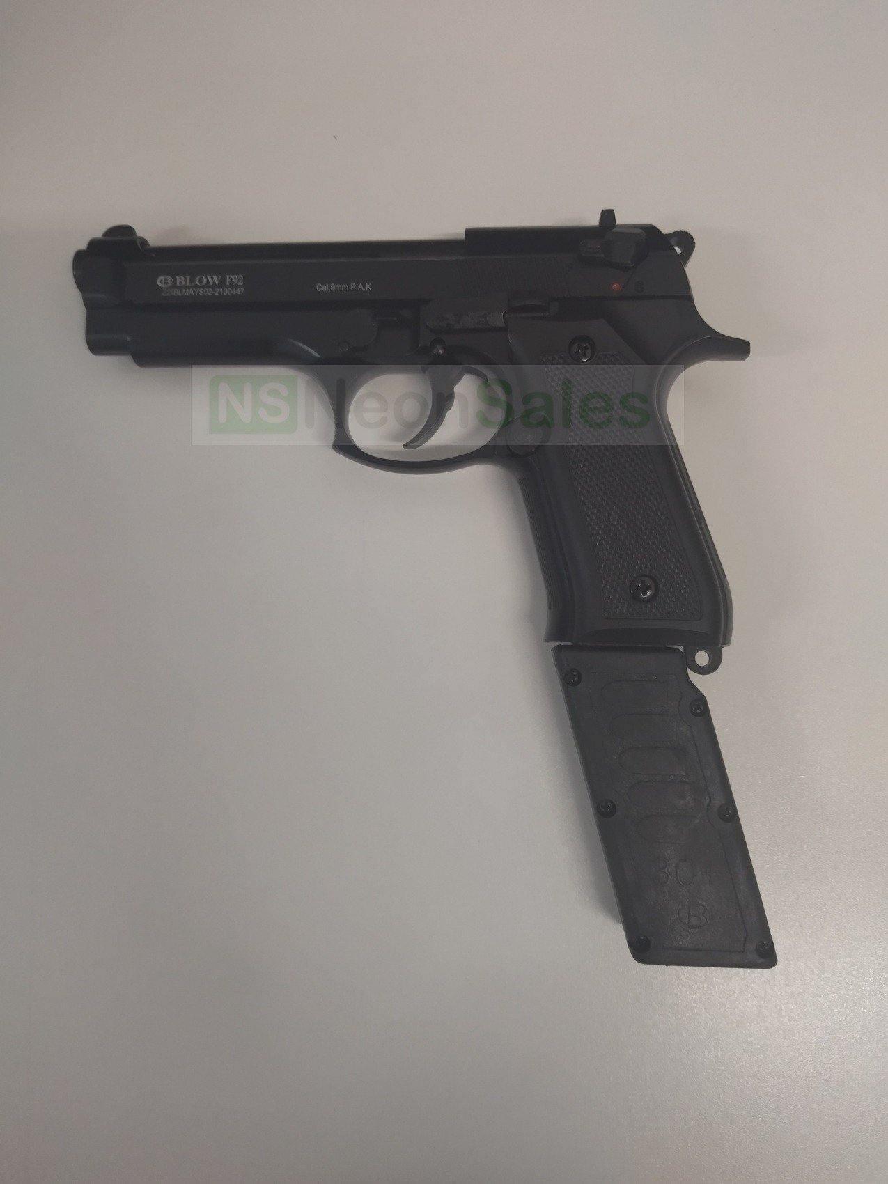 BLOW F92 BLANK GUN - BLACK - Tophatter's Army Deals BLANK GUNS - Tophatter Daily Deals