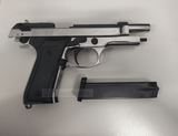 BLOW F92 BLANK GUN - SHINY CHROME - Tophatter's Army Deals BLANK GUNS - Tophatter Daily Deals