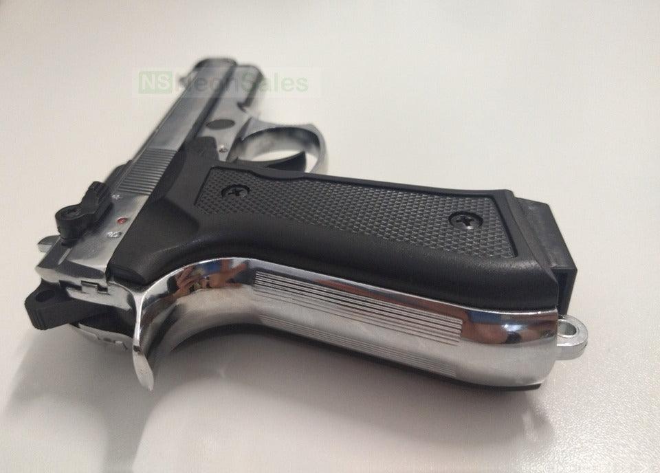 BLOW F92 BLANK GUN - SHINY CHROME - Tophatter's Army Deals BLANK GUNS - Tophatter Daily Deals