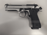 BLOW F92 BLANK GUN - SHINY CHROME - Tophatter's Army Deals BLANK GUNS - Tophatter Daily Deals