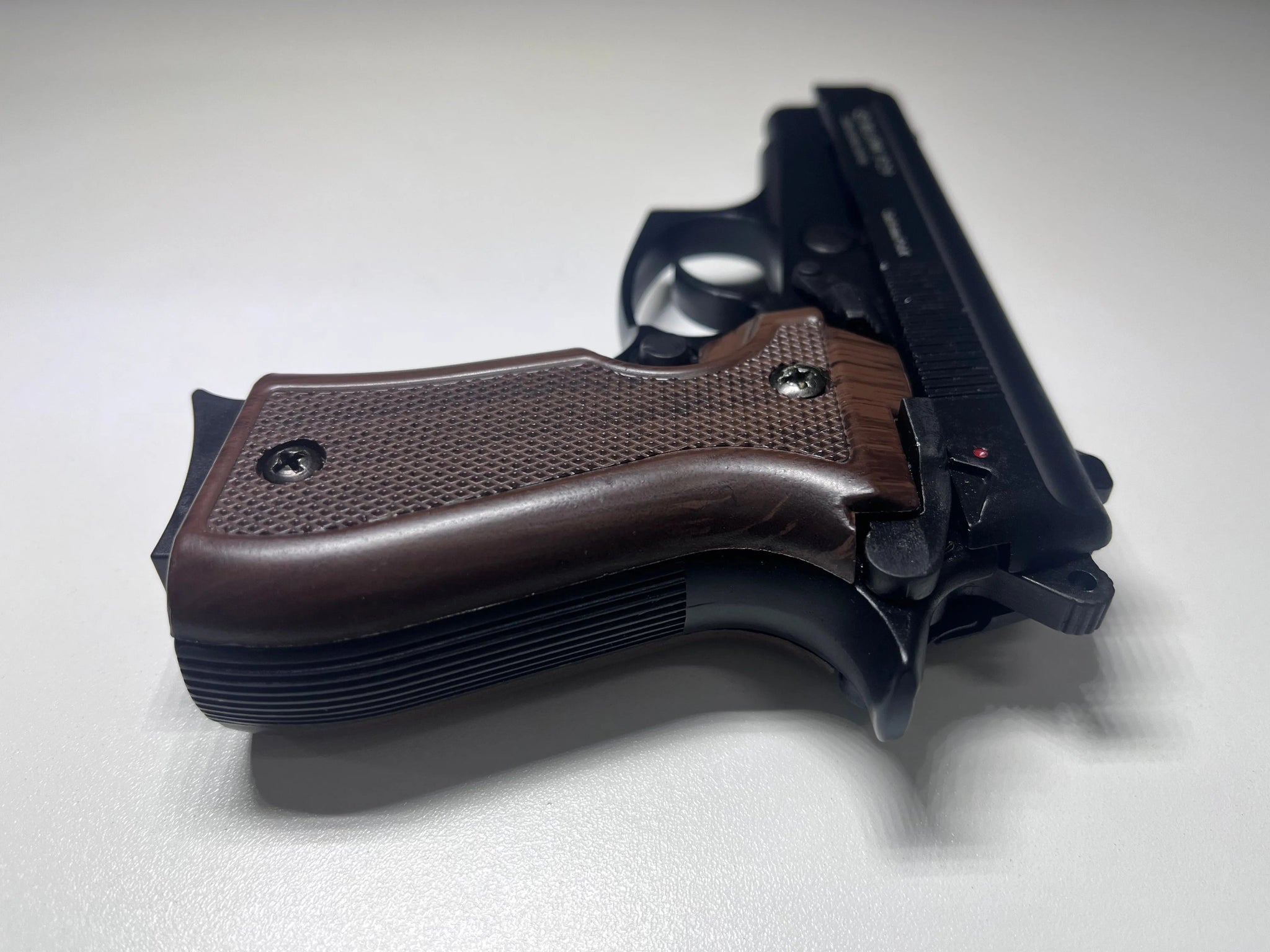 BLOW P29 BLACK W/BROWN GRIPS + 15 BLANKS + HOLSTER - Tophatter's Army Deals COMBOS - Tophatter Daily Deals