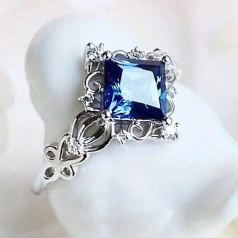 Blue Bead Decor Ring Rings - Tophatter Daily Deals