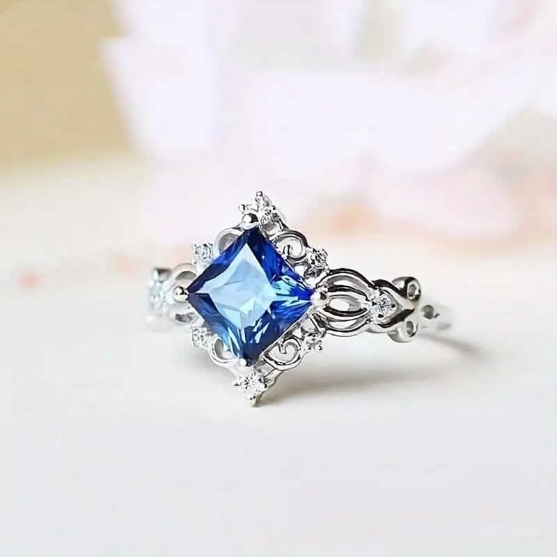 Blue Bead Decor Ring Rings - Tophatter Daily Deals