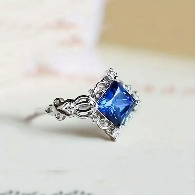 Blue Bead Decor Ring Rings - Tophatter Daily Deals