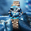 RhineTime™ Blue Flower Diamond Watch Watches - Tophatter Daily Deals