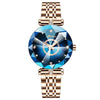 RhineTime™ Blue Flower Diamond Watch Watches - Tophatter Daily Deals