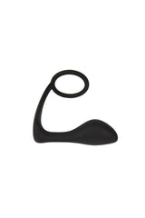 Electric Eel - Blue Line - Cock Ring With P-Spot Plug - Black Sex Toy - Tophatter Daily Deals