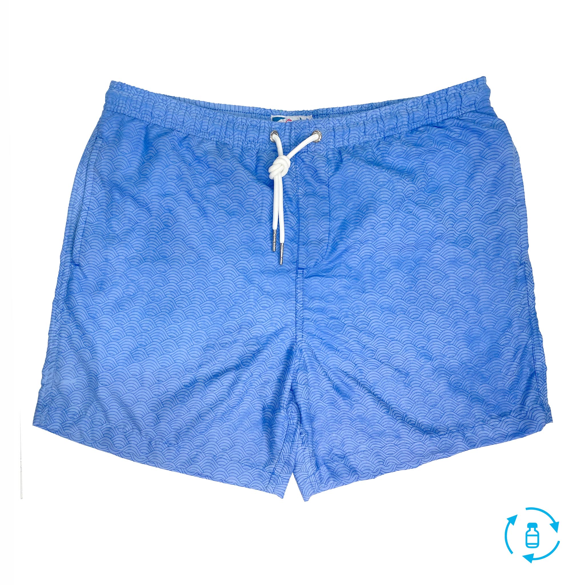 Bermies Blue to Waves Swim Trunks Swimwear - Tophatter Daily Deals