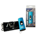 USB Blue Secure Stun Gun with Black Key-Chain Purse Wallet Self Defense - Tophatter Daily Deals