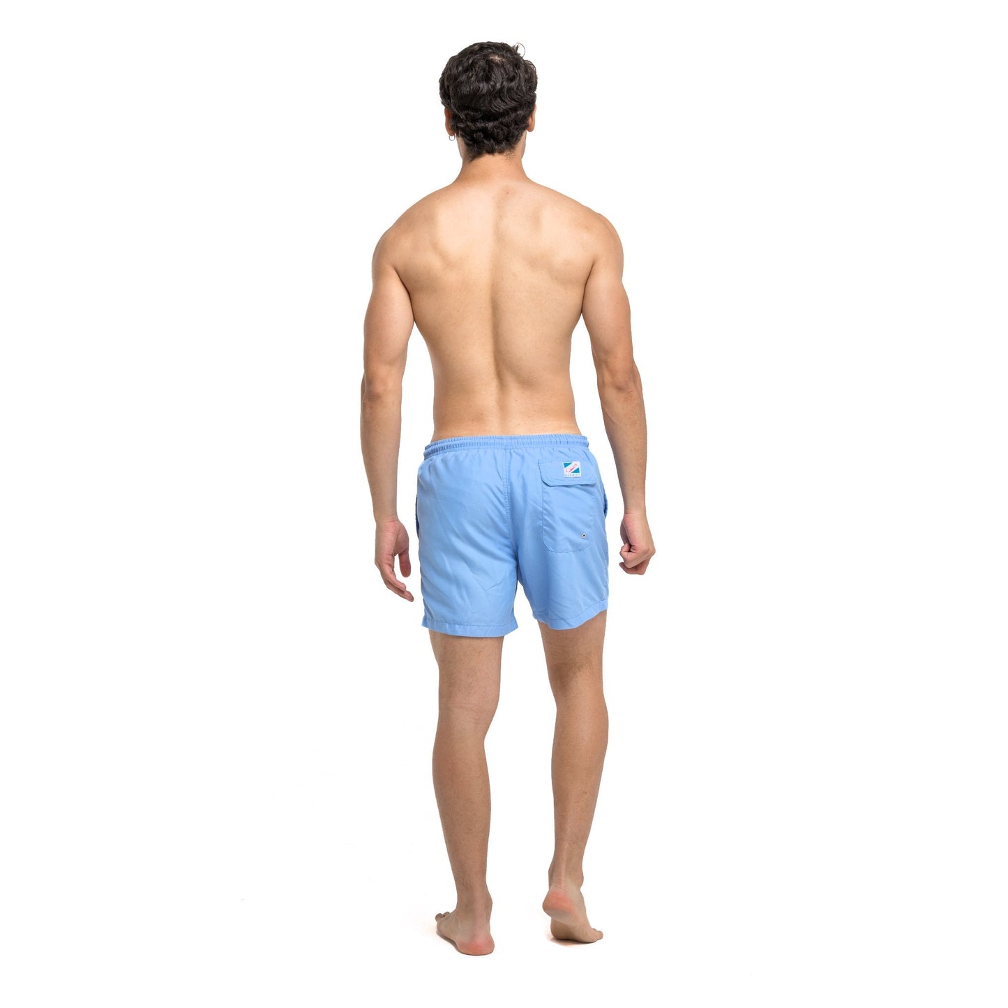 Bermies Blue to Waves Swim Trunks Swimwear - Tophatter Daily Deals