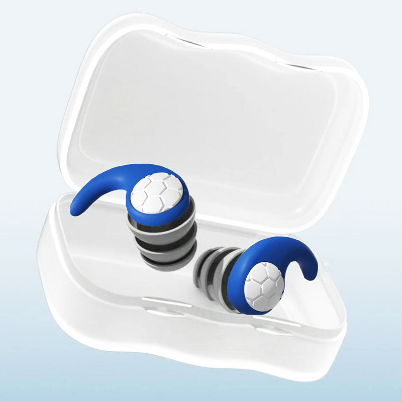 Noise Cancelling Silicone Earplugs Reusable Sleep Aid Blue - Tophatter Daily Deals