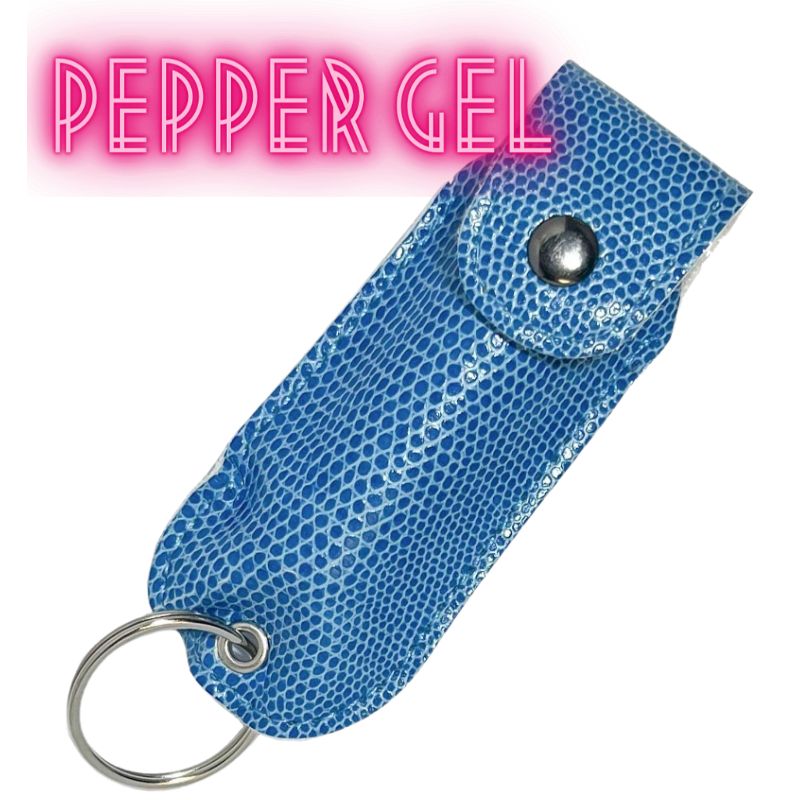 Snakeskin Tactical Pepper Gel Self-Defense Keychain Blue Pepper Spray - Tophatter Daily Deals