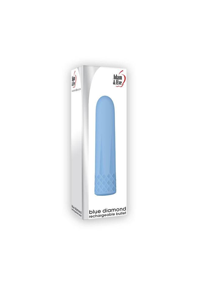 Adam & Eve - Blue Diamond Rechargeable Bullet - Blue Sex Toy - Tophatter Daily Deals