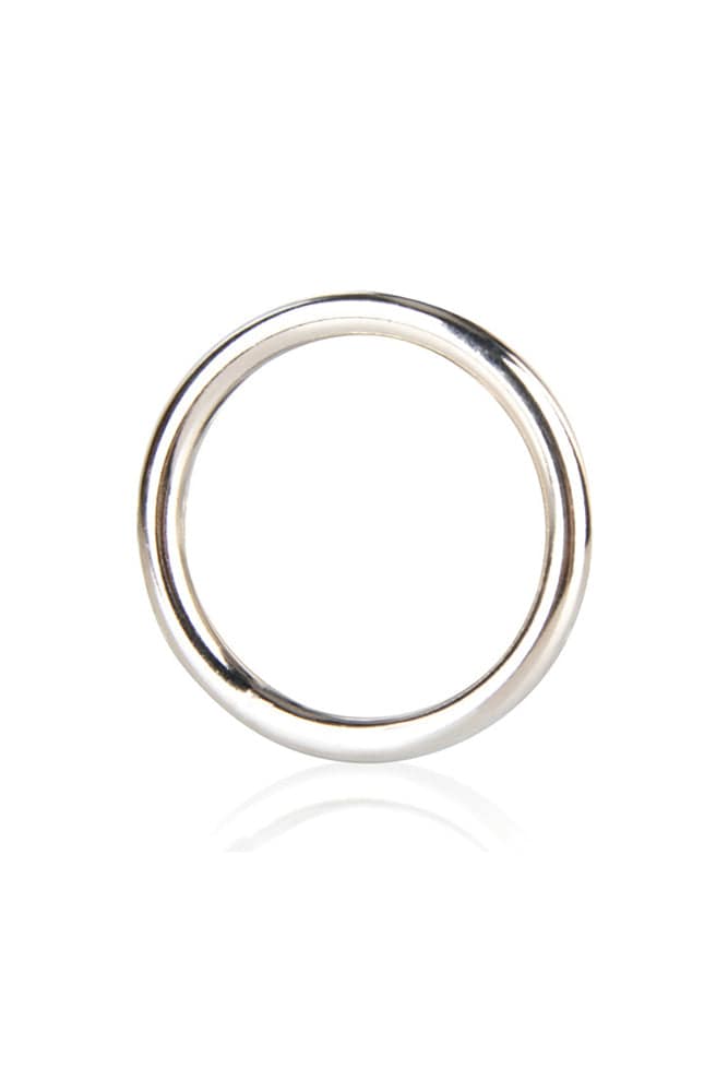 Electric Eel - Blue Line - Steel Cock Ring - Silver - Assorted Sizes Sex Toy - Tophatter Daily Deals
