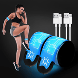 Led Armbands for Runners - 2pcs Armband Lights for Running USB Rechargeable Sports & Outdoor - Tophatter Daily Deals