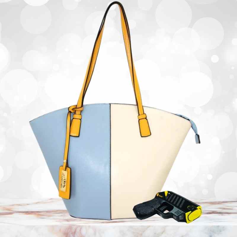Cameleon® Matilda Color Block CCW Tote Style Handbag Handgun Purses - Tophatter Daily Deals