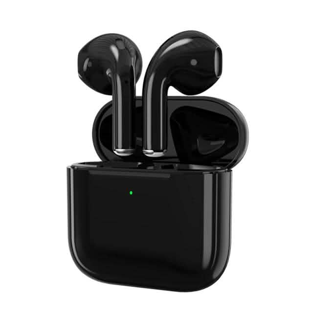 Bluetooth 5.0 True Wireless Earbuds with Charging Box Black In-Ear Headphones - Tophatter Daily Deals