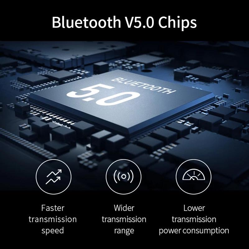 Bluetooth 5.0 True Wireless Earbuds with Charging Box In-Ear Headphones - Tophatter Daily Deals