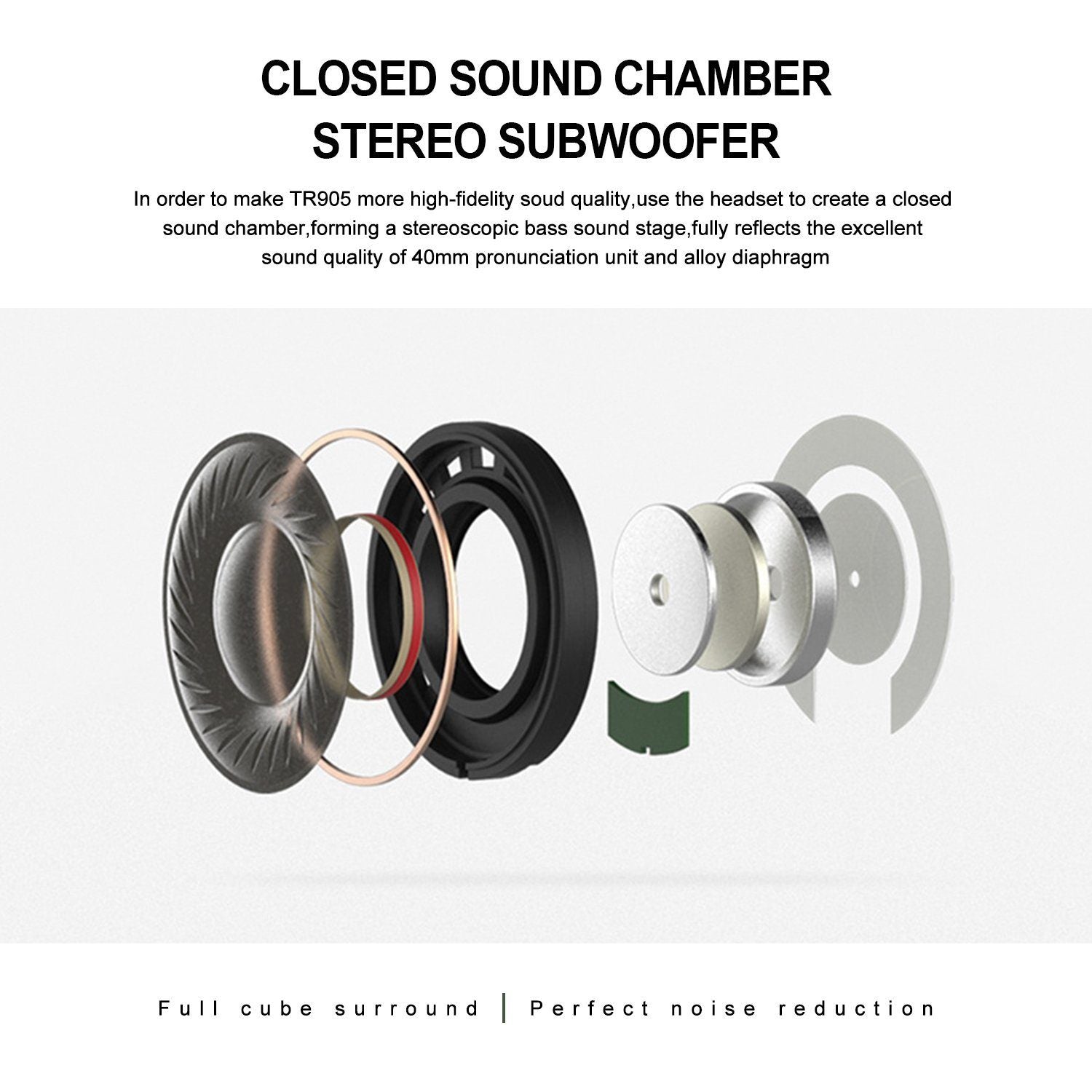 Bluetooth Headset Wireless Hi-Fi Stereo Foldable Headphones Over-Ear Headphones - Tophatter Daily Deals