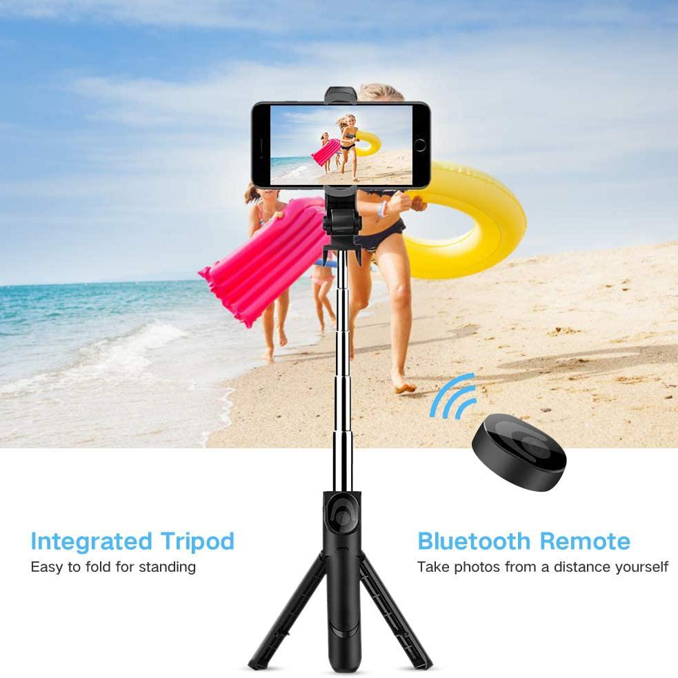 Bluetooth Selfie Stick Tripod Selfie Stick - Tophatter Daily Deals