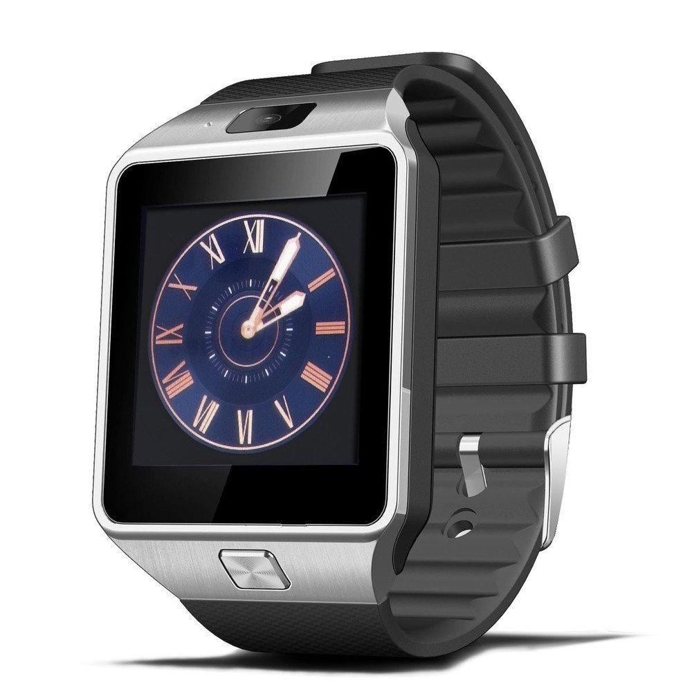 Bluetooth Smart Watch with Camera, Pedometer, Activity Monitor and iPhone/Android Phone Sync Silver Unbranded Smart Watch - Tophatter Daily Deals