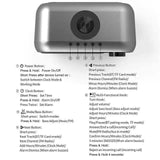 Bluetooth Speaker Wireless Charger with Alarm Clock Phone Chargers - Tophatter Daily Deals