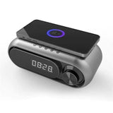 Bluetooth Speaker Wireless Charger with Alarm Clock Phone Chargers - Tophatter Daily Deals
