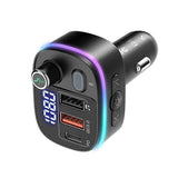 Bluetooth V5.0 FM Transmitter USB Car Charger Automotive - Tophatter Daily Deals
