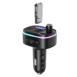 Bluetooth V5.0 FM Transmitter USB Car Charger Automotive - Tophatter Daily Deals