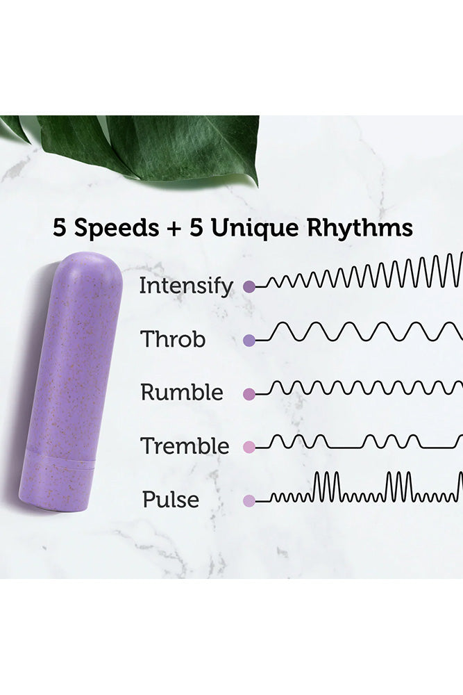 Blush Novelties - Gaia - Eco - Rechargeable Bullet Vibrator - Lilac Sex Toy - Tophatter Daily Deals