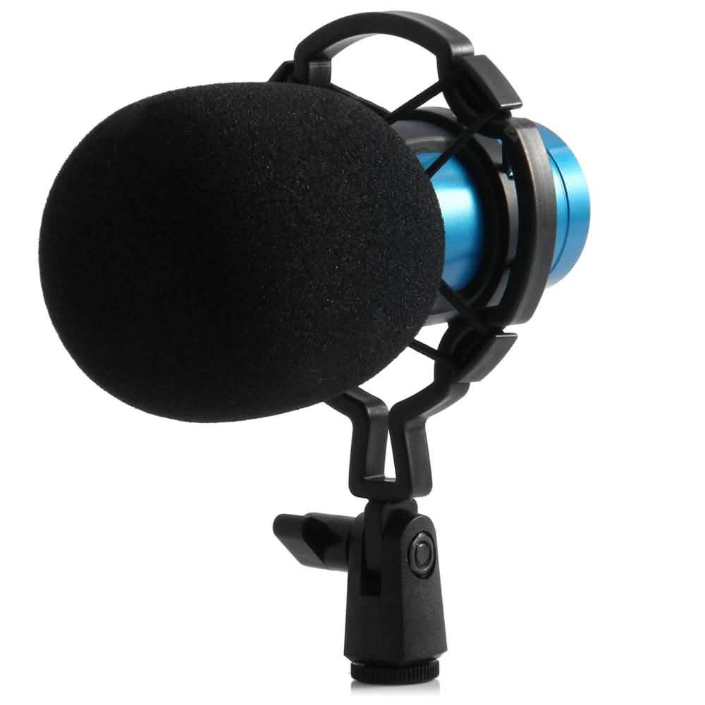 BM-800 Condenser Sound Recording Microphone with Shock Mount for Radio Braodcasting Audio Accessories - Tophatter Daily Deals