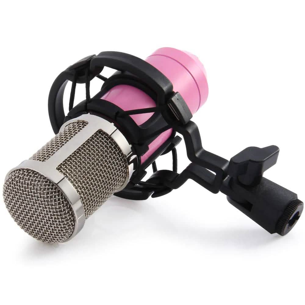 BM-800 Condenser Sound Recording Microphone with Shock Mount for Radio Braodcasting Audio Accessories - Tophatter Daily Deals