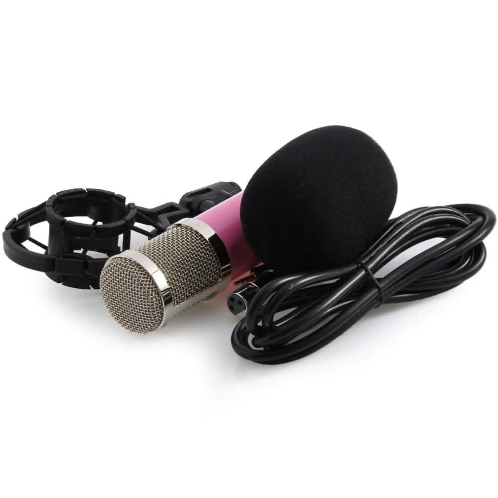 BM-800 Condenser Sound Recording Microphone with Shock Mount for Radio Braodcasting Audio Accessories - Tophatter Daily Deals