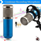 BM-800 Condenser Sound Recording Microphone with Shock Mount for Radio Braodcasting Audio Accessories - Tophatter Daily Deals