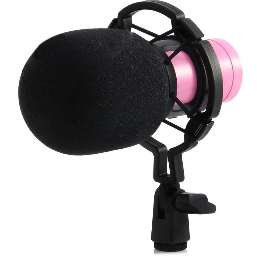 BM-800 Condenser Sound Recording Microphone with Shock Mount for Radio Braodcasting Audio Accessories - Tophatter Daily Deals