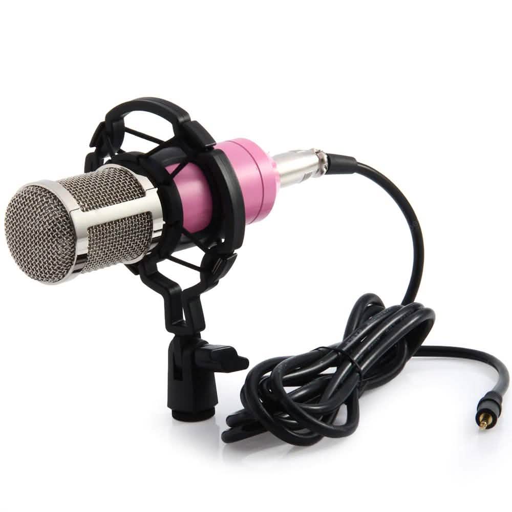 BM-800 Condenser Sound Recording Microphone with Shock Mount for Radio Braodcasting Audio Accessories - Tophatter Daily Deals