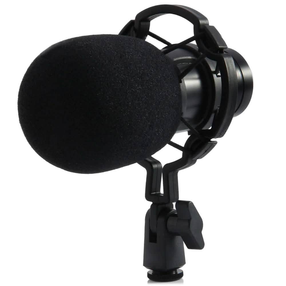 BM-800 Condenser Sound Recording Microphone with Shock Mount for Radio Braodcasting Audio Accessories - Tophatter Daily Deals