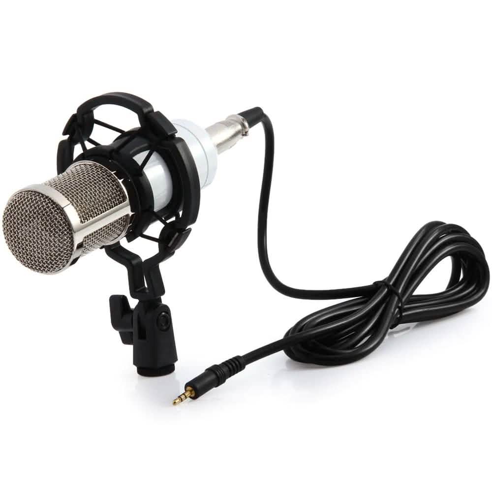 BM-800 Condenser Sound Recording Microphone with Shock Mount for Radio Braodcasting Audio Accessories - Tophatter Daily Deals